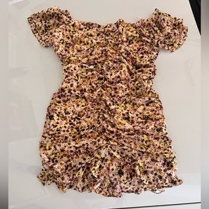ASTR Ruched Floral Dress